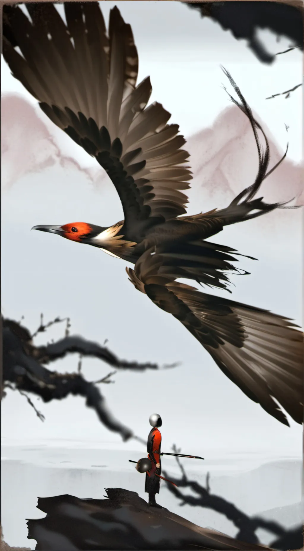 ai character: Bird background