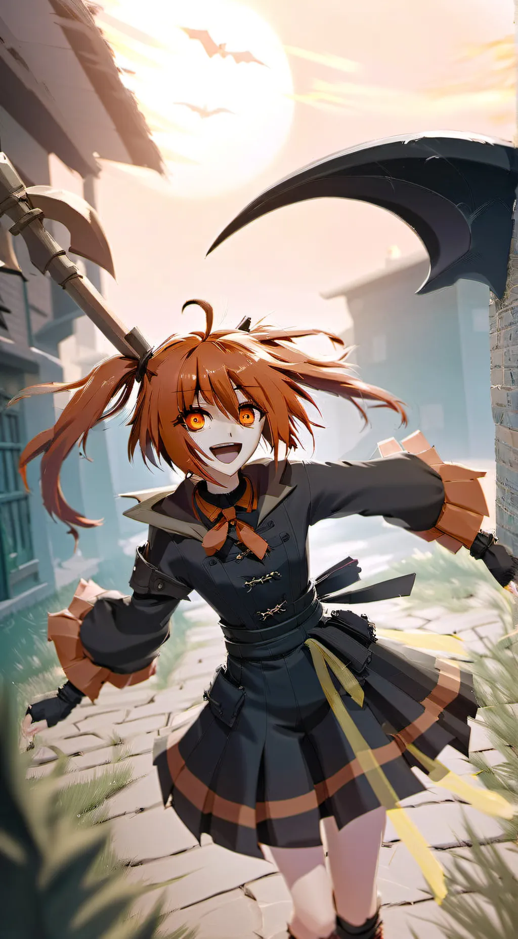 ai character: Scythe Reaper Gurl background