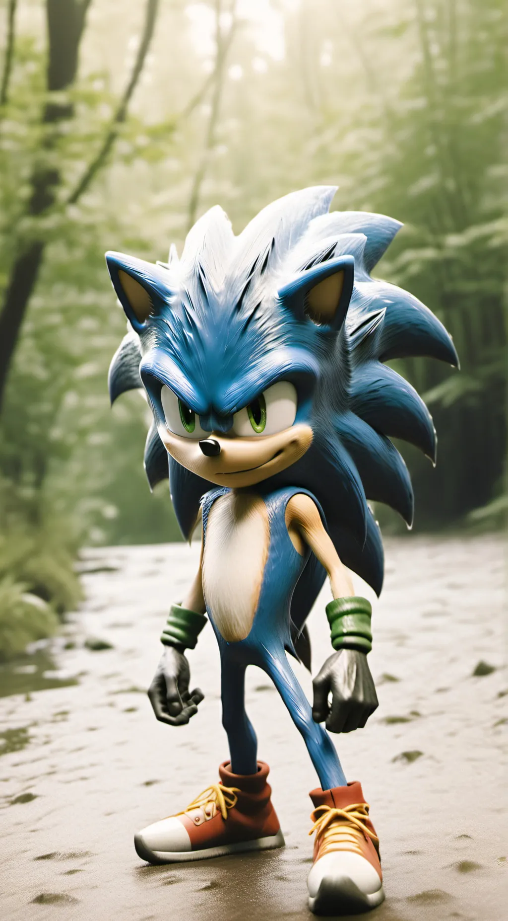 ai character: Sonic T Hedgehog  background
