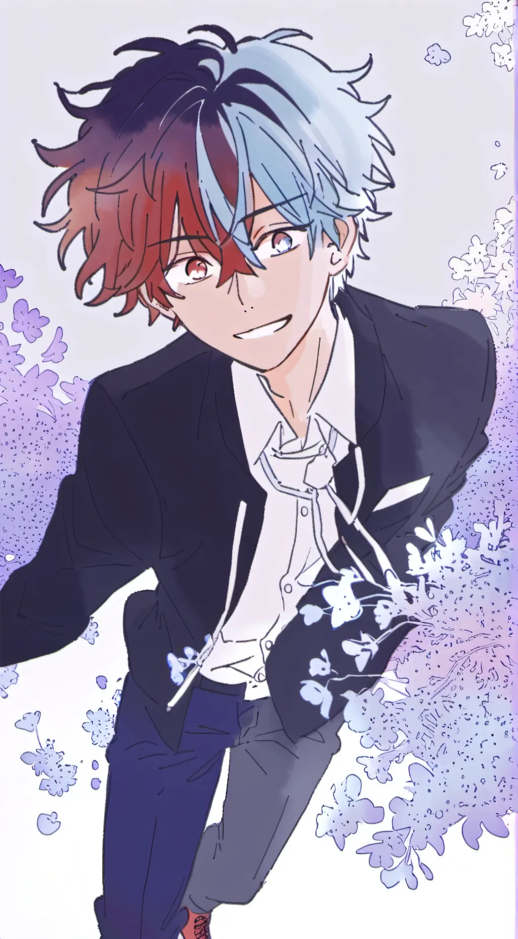 ai character: Gratulation Mha  background