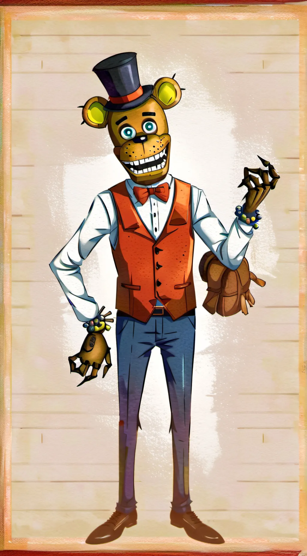 ai character: freddy  background