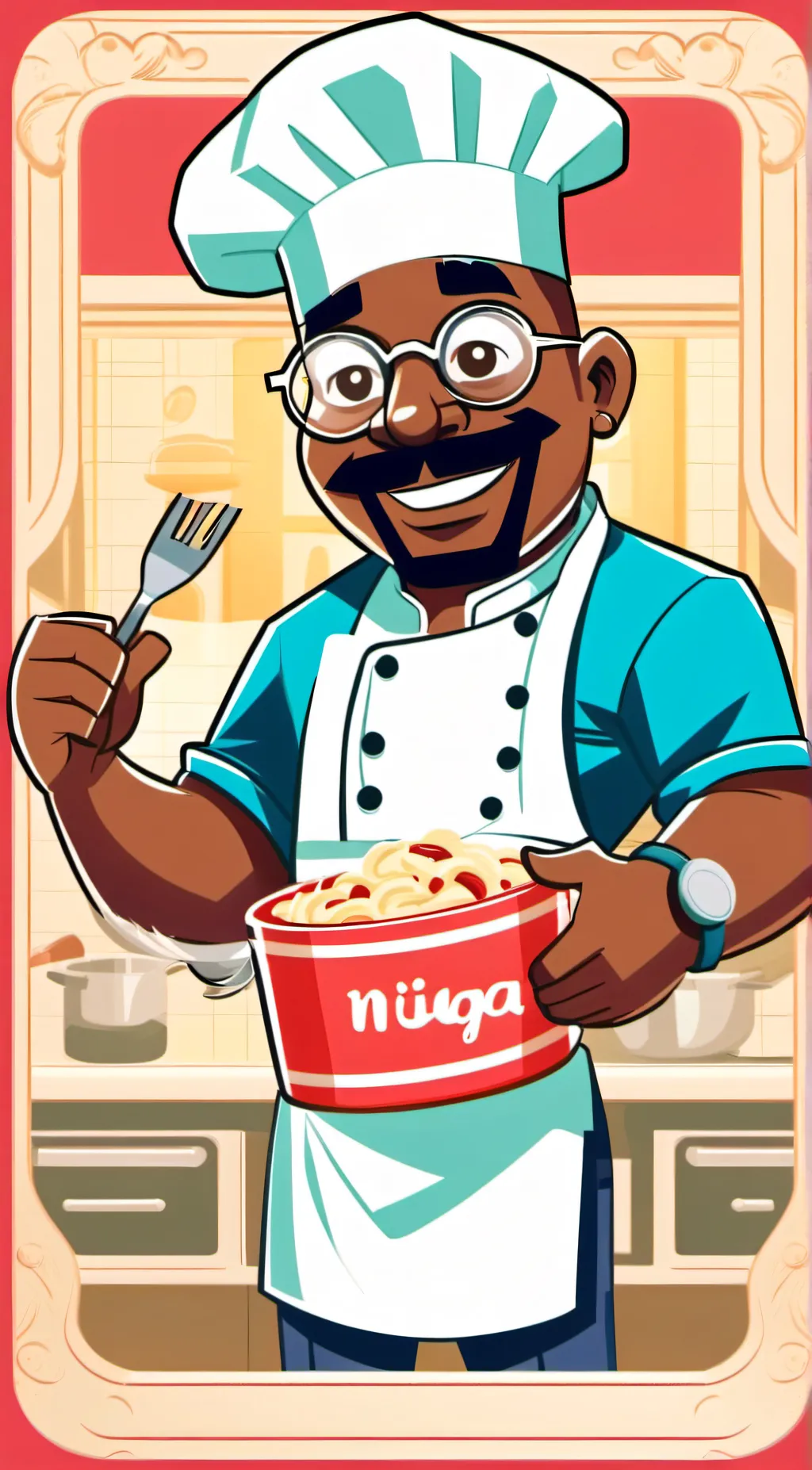 ai character: Chef pp background