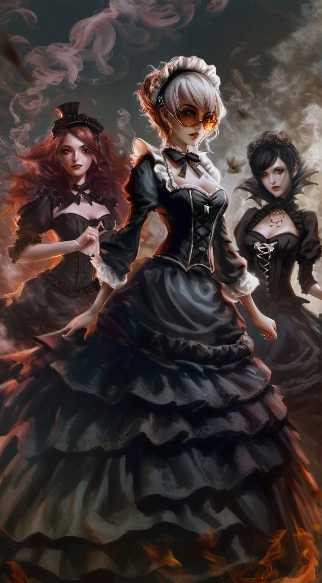 ai character: The Sweet Maids  background