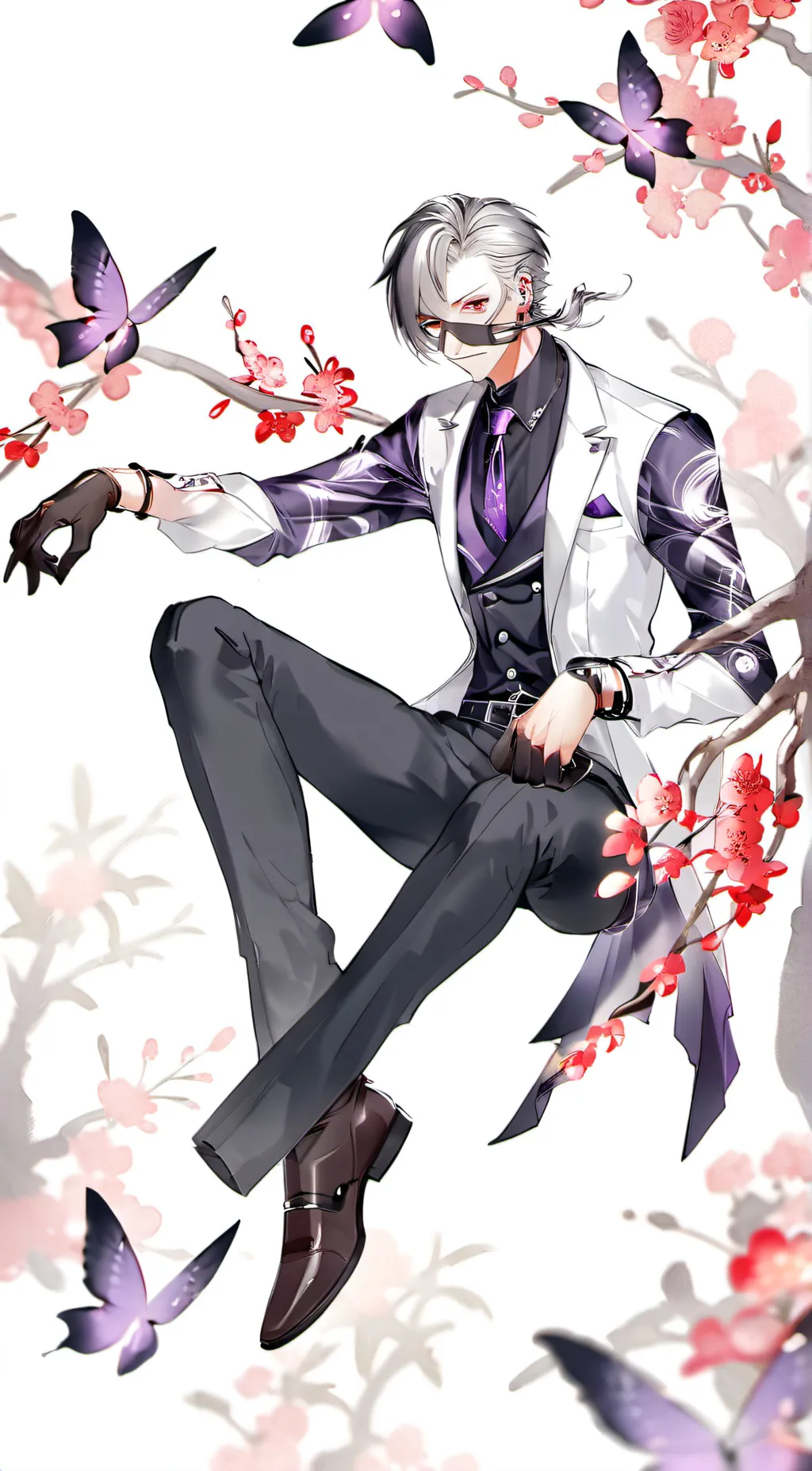 ai character: Hawkmoth/Monarch background