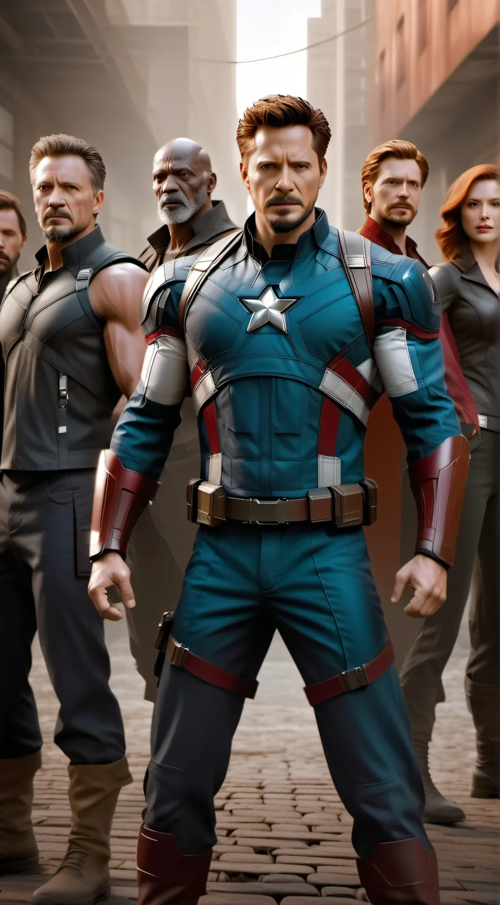 ai character: avengers background