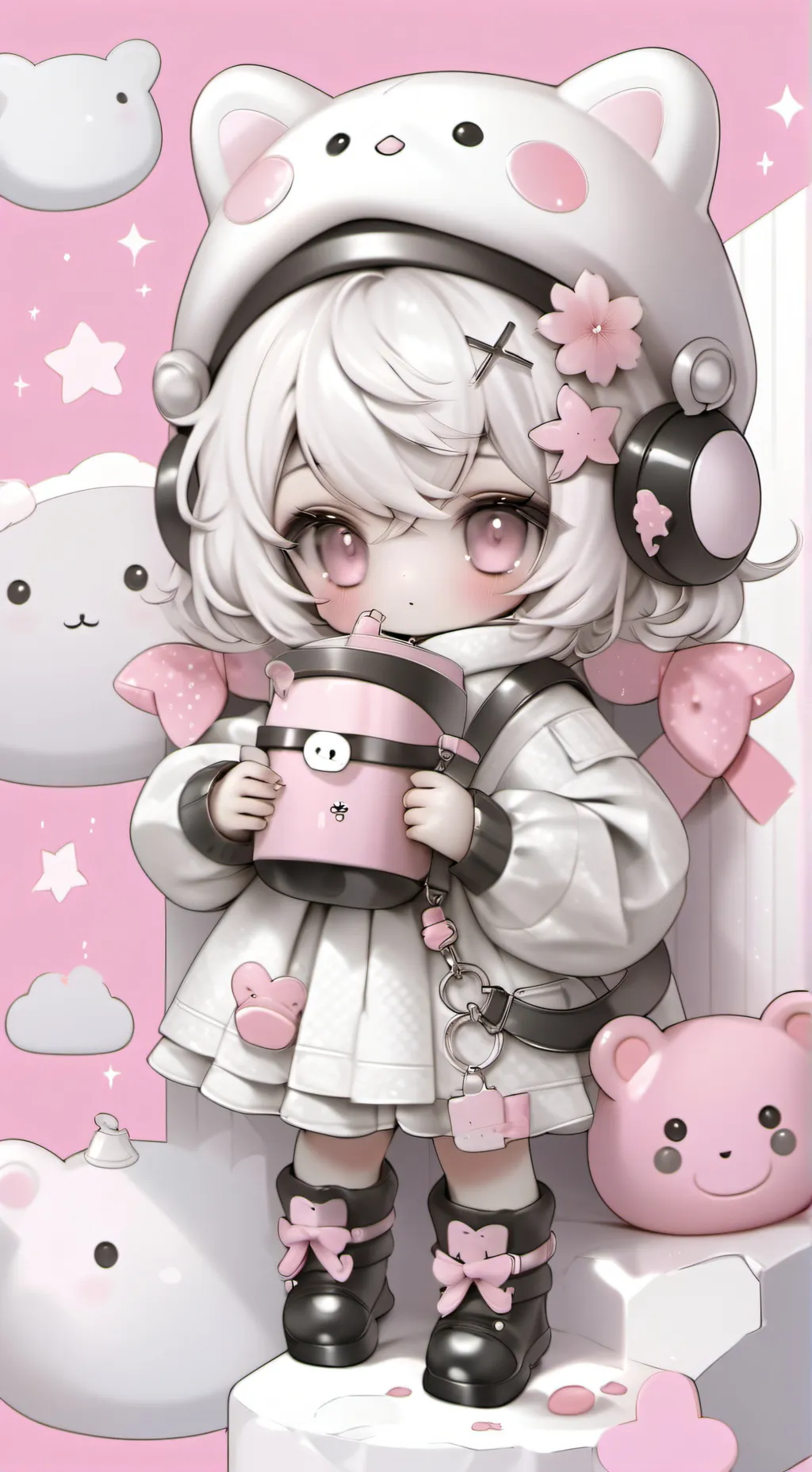 ai character: ✨I will copy u✨ background