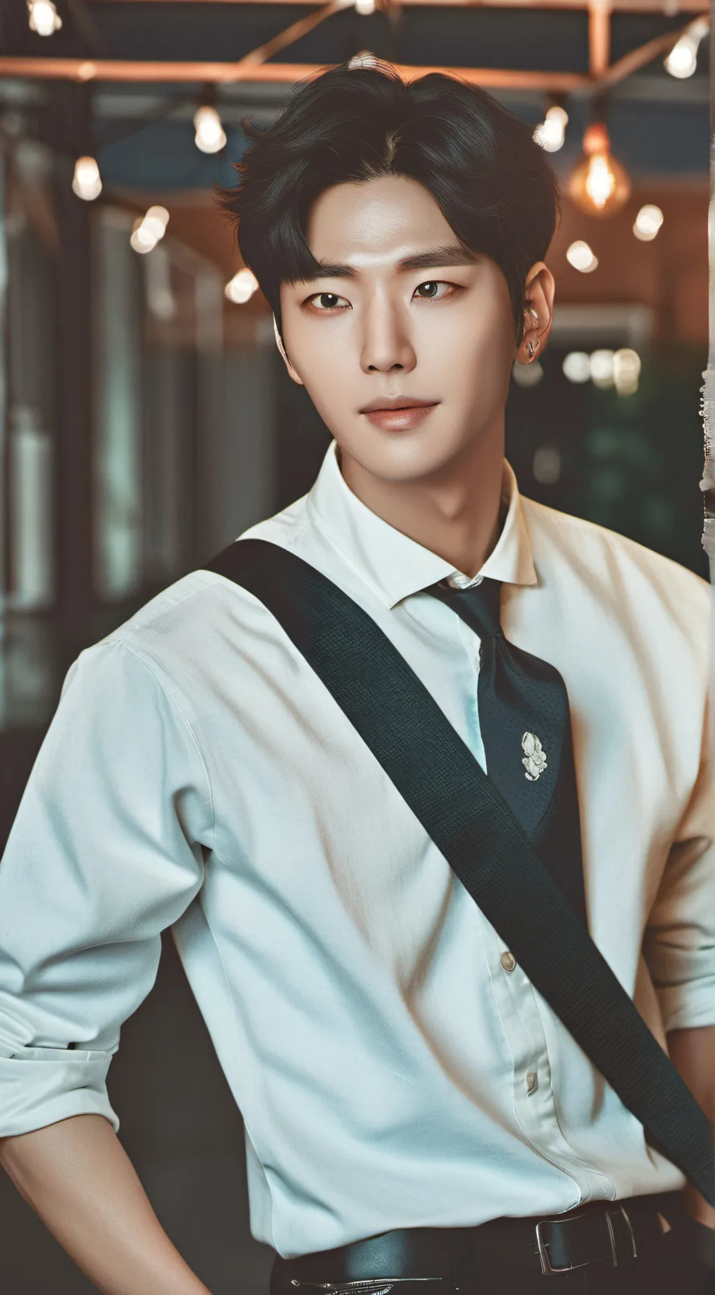 ai character: BangChan  background