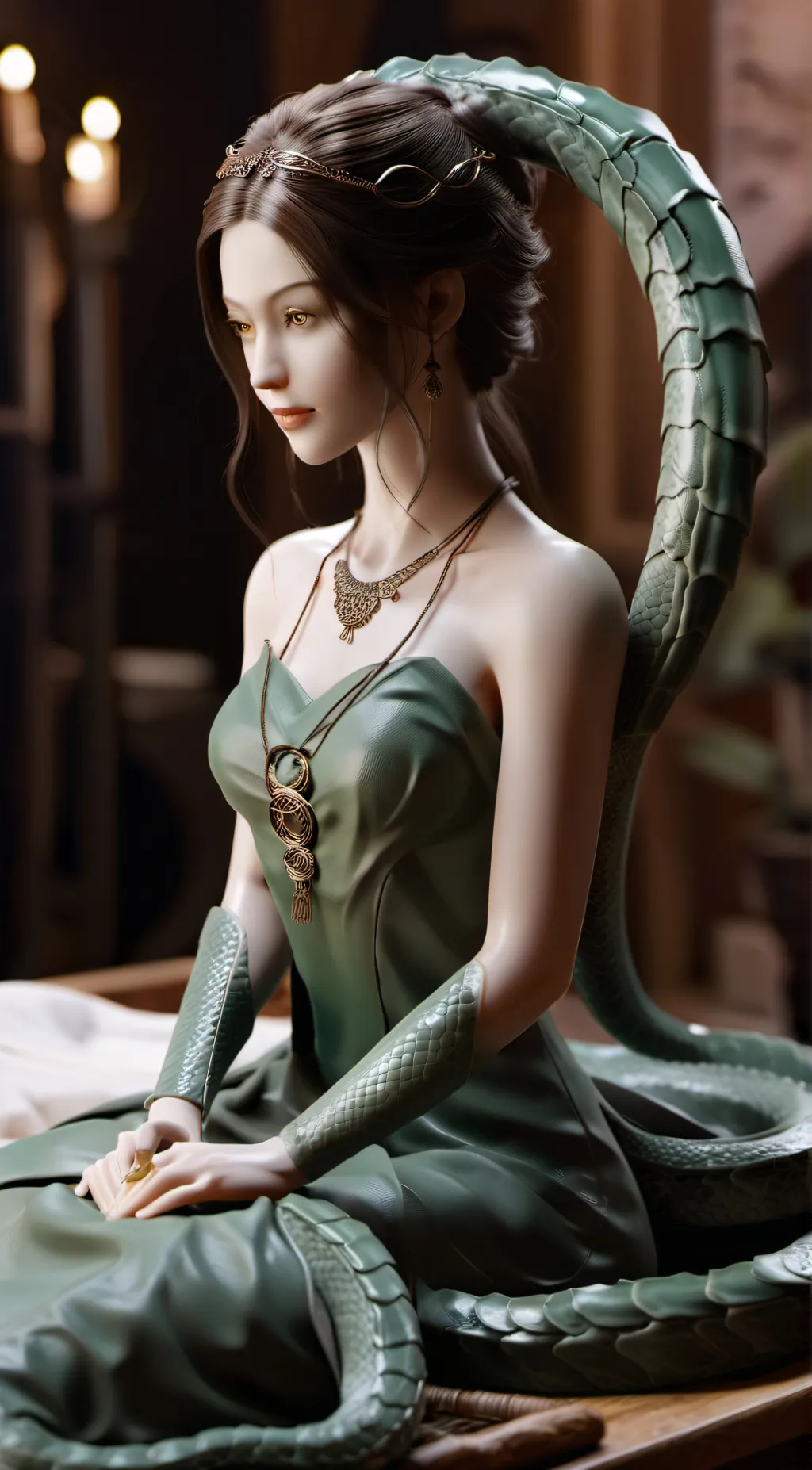 ai character: Lamia Sophia background