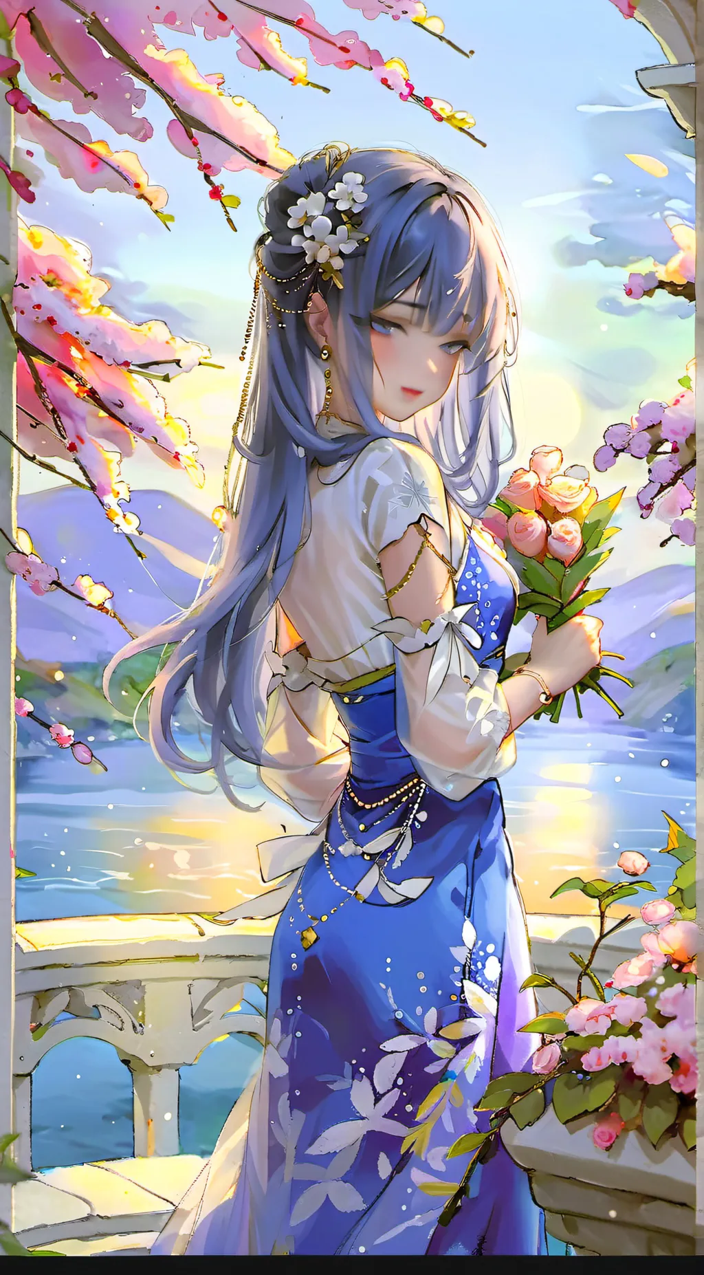 ai character: Lilly background
