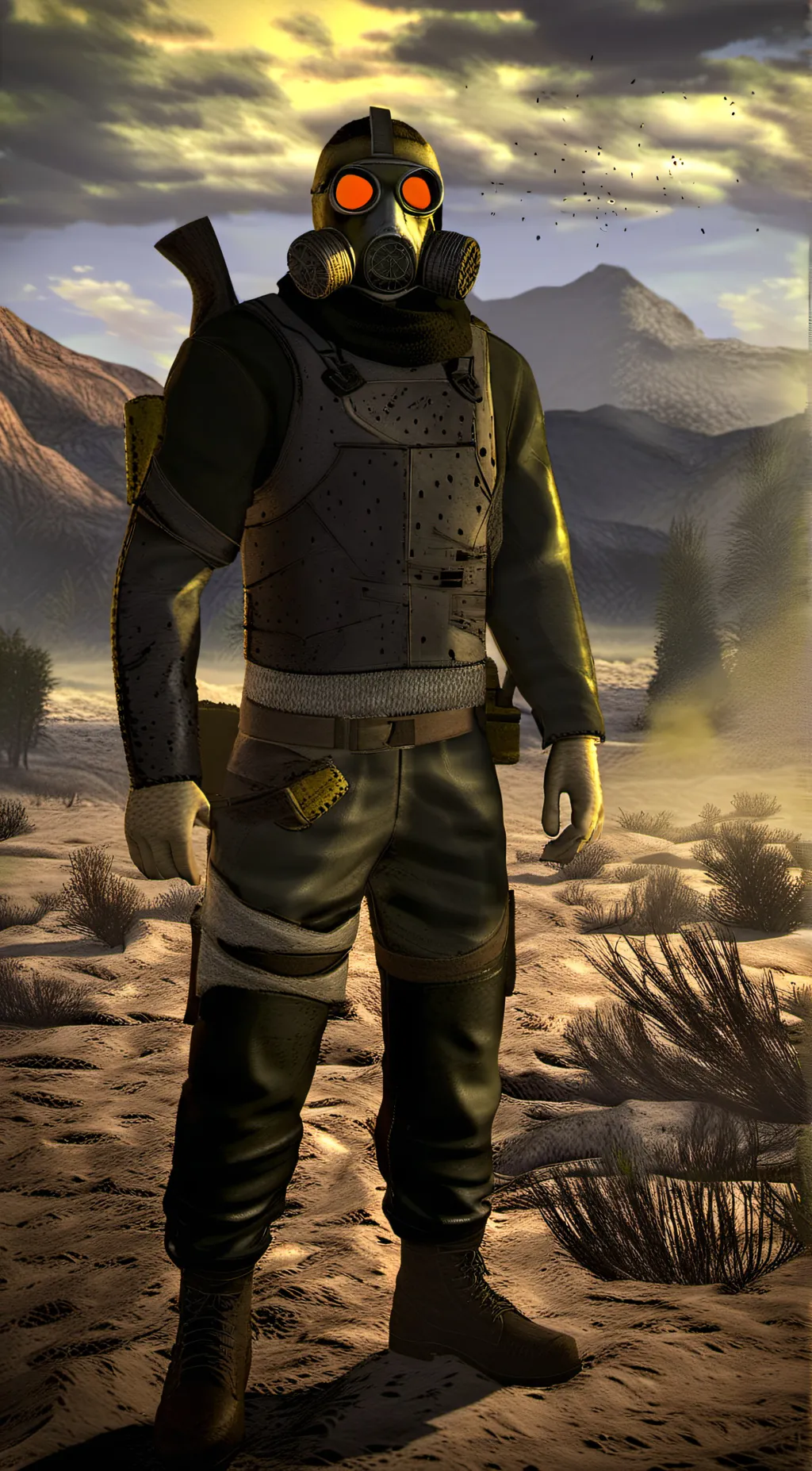 ai character: NCR Ranger  background