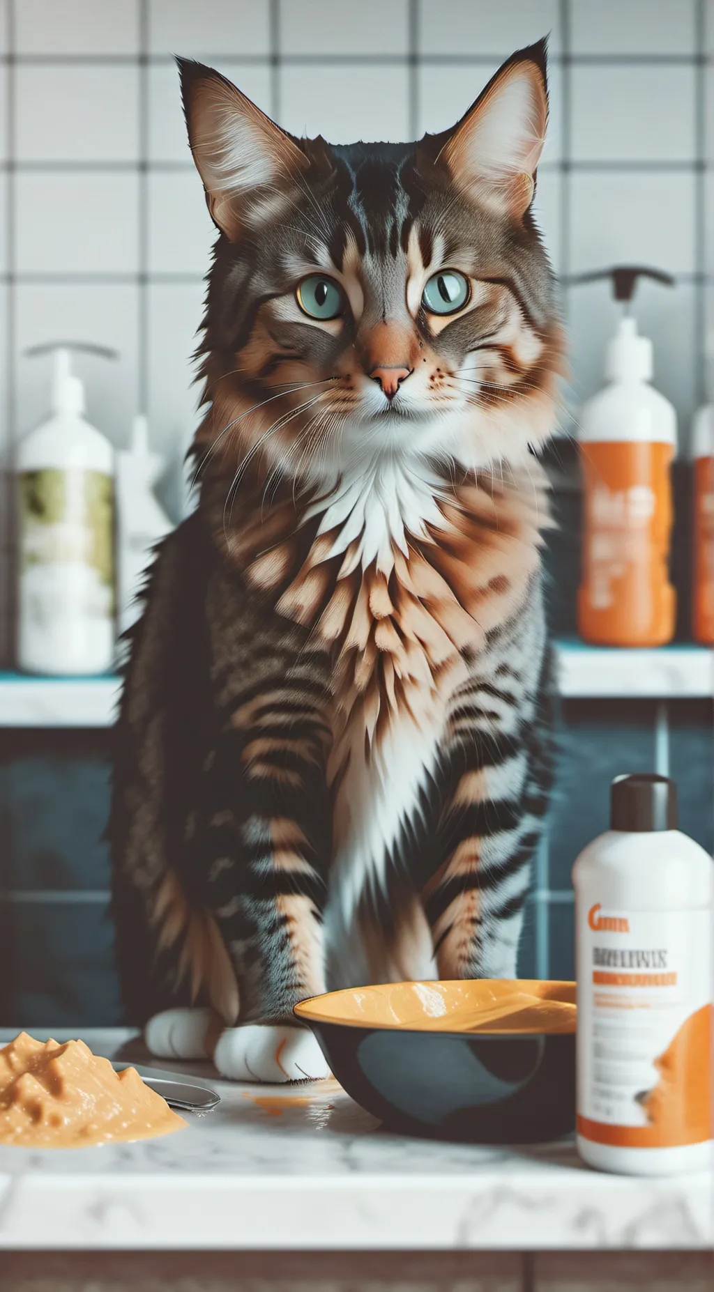 ai character: shampoo meme background