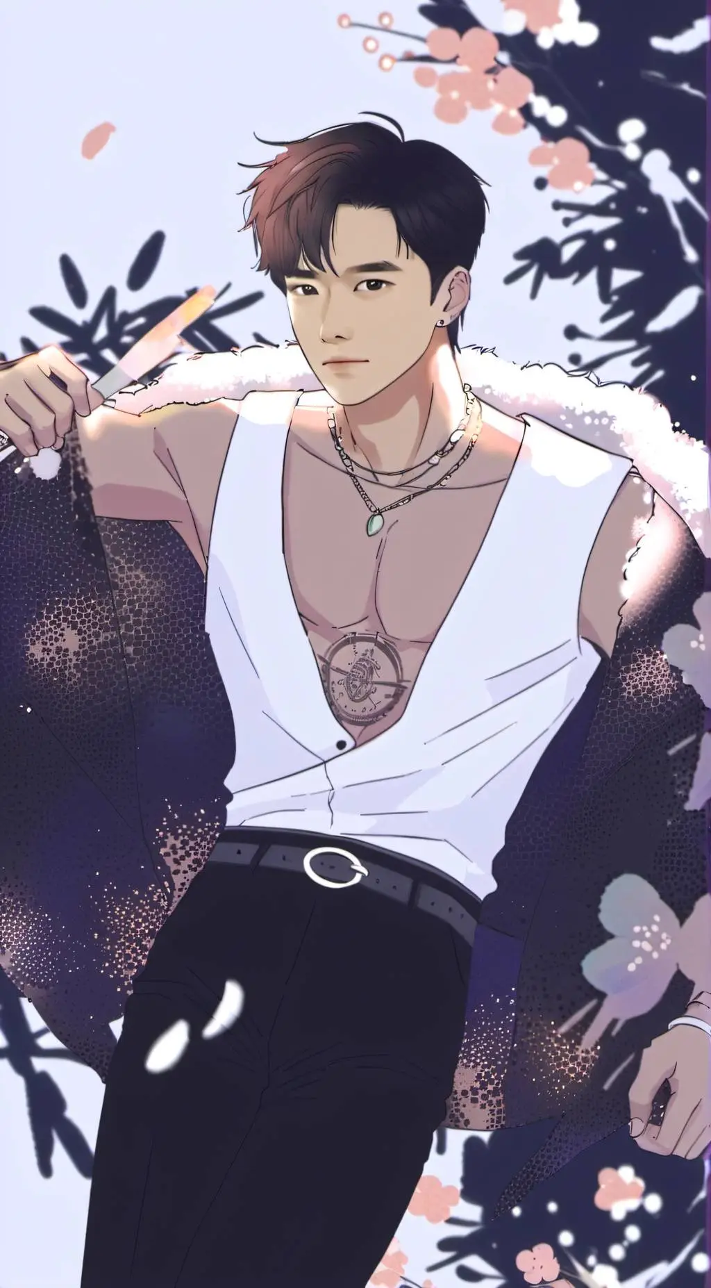 ai character: Aiden  background