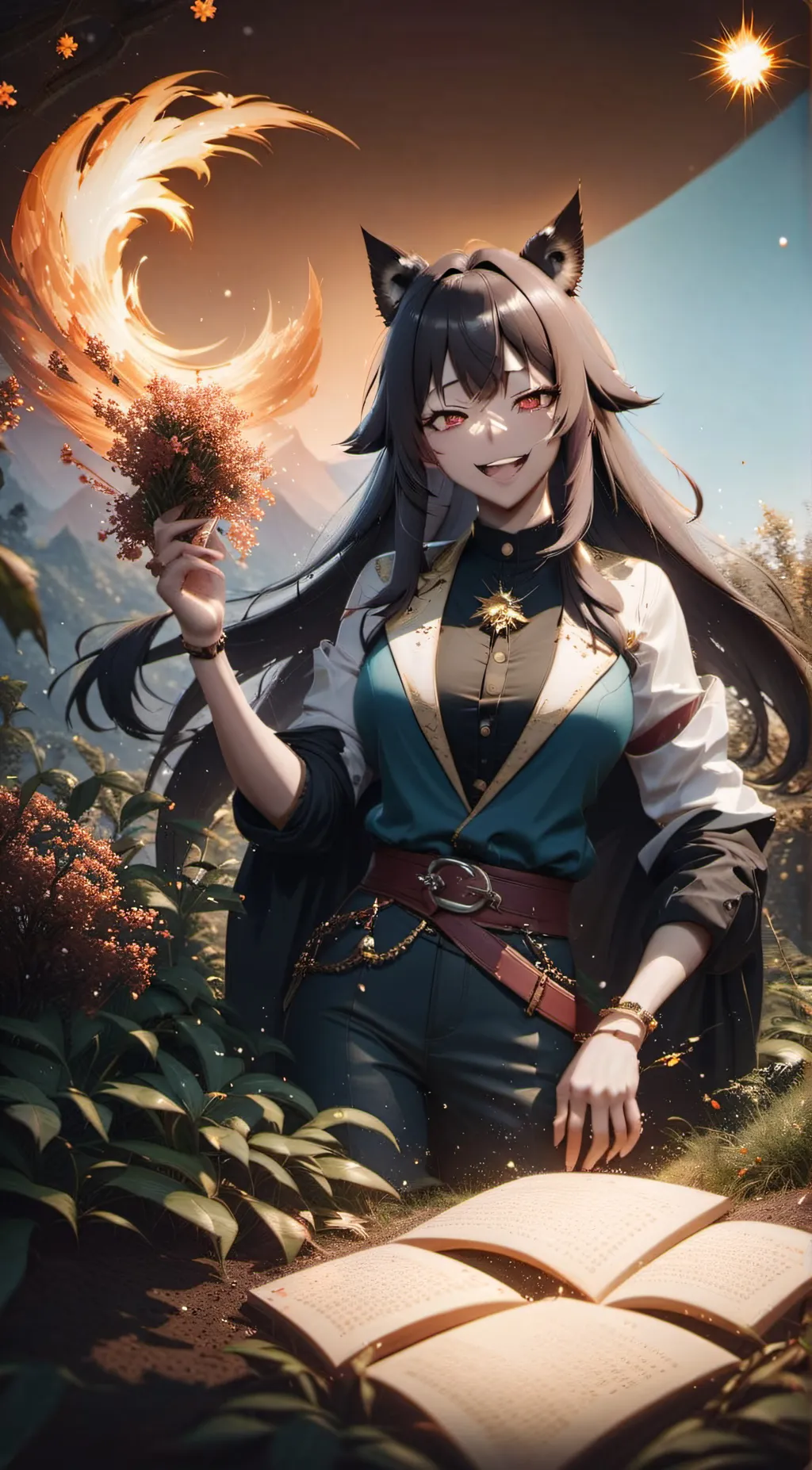 ai character: fem geto background