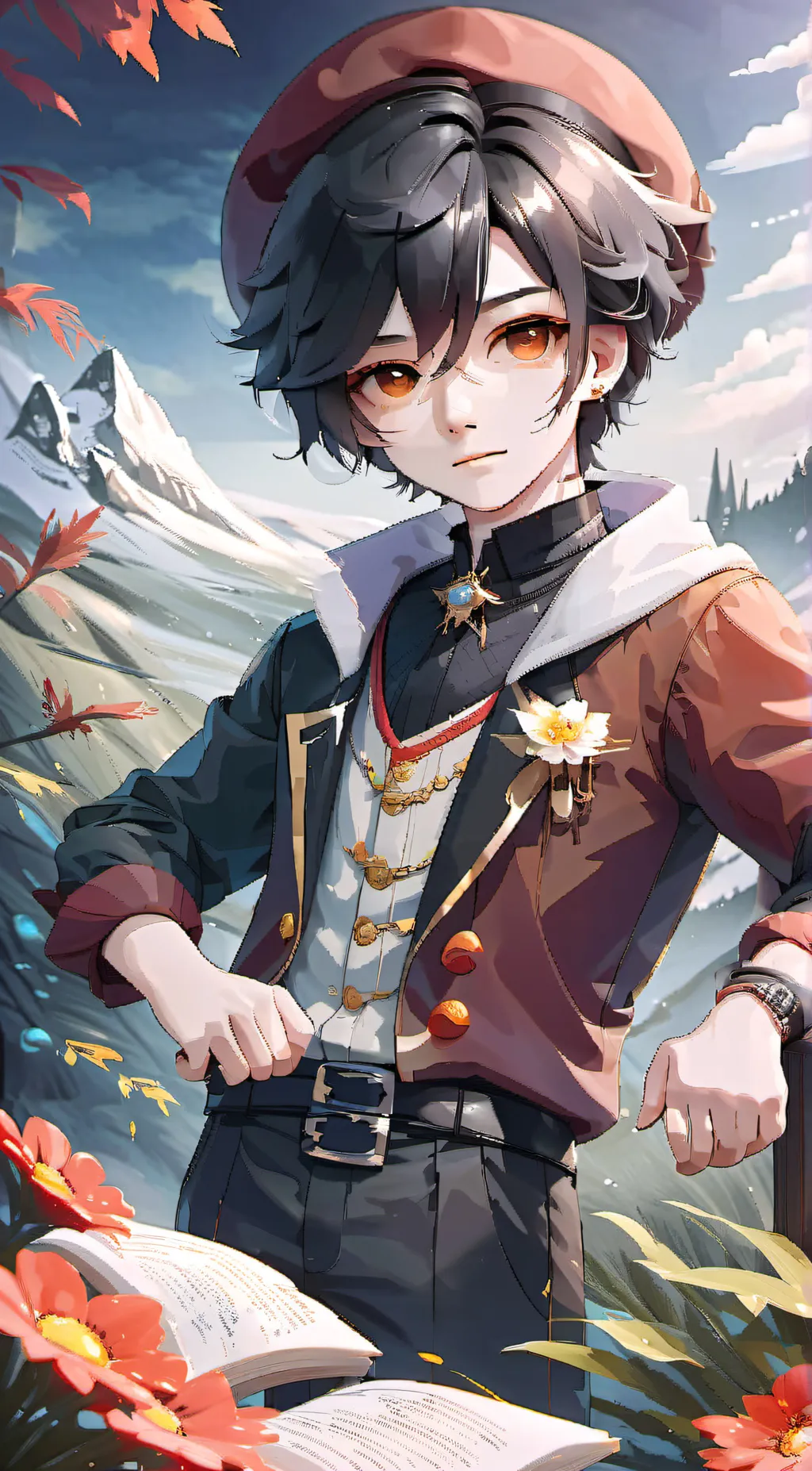 ai character: harry hermione ron background