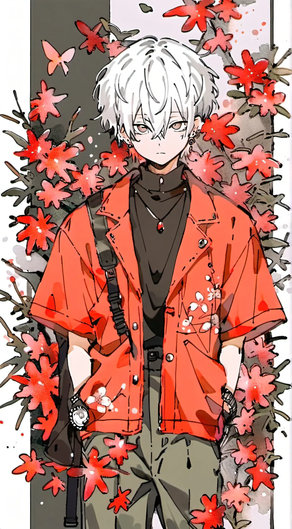ai character: 🧡lukee🧡 background