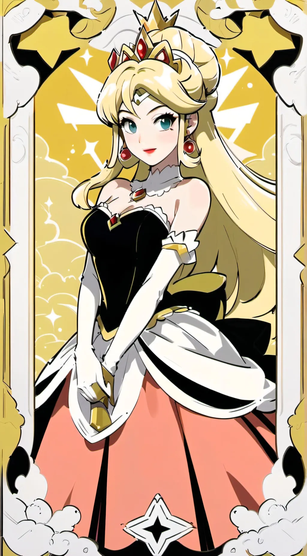 ai character: Princess Peach background
