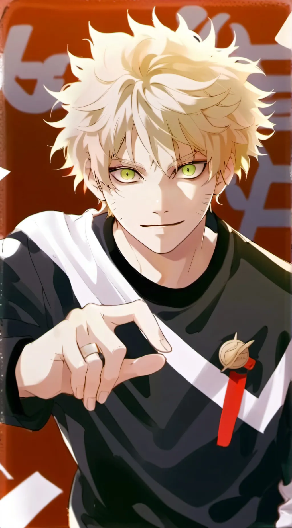 ai character: Katsuki Bakugo background