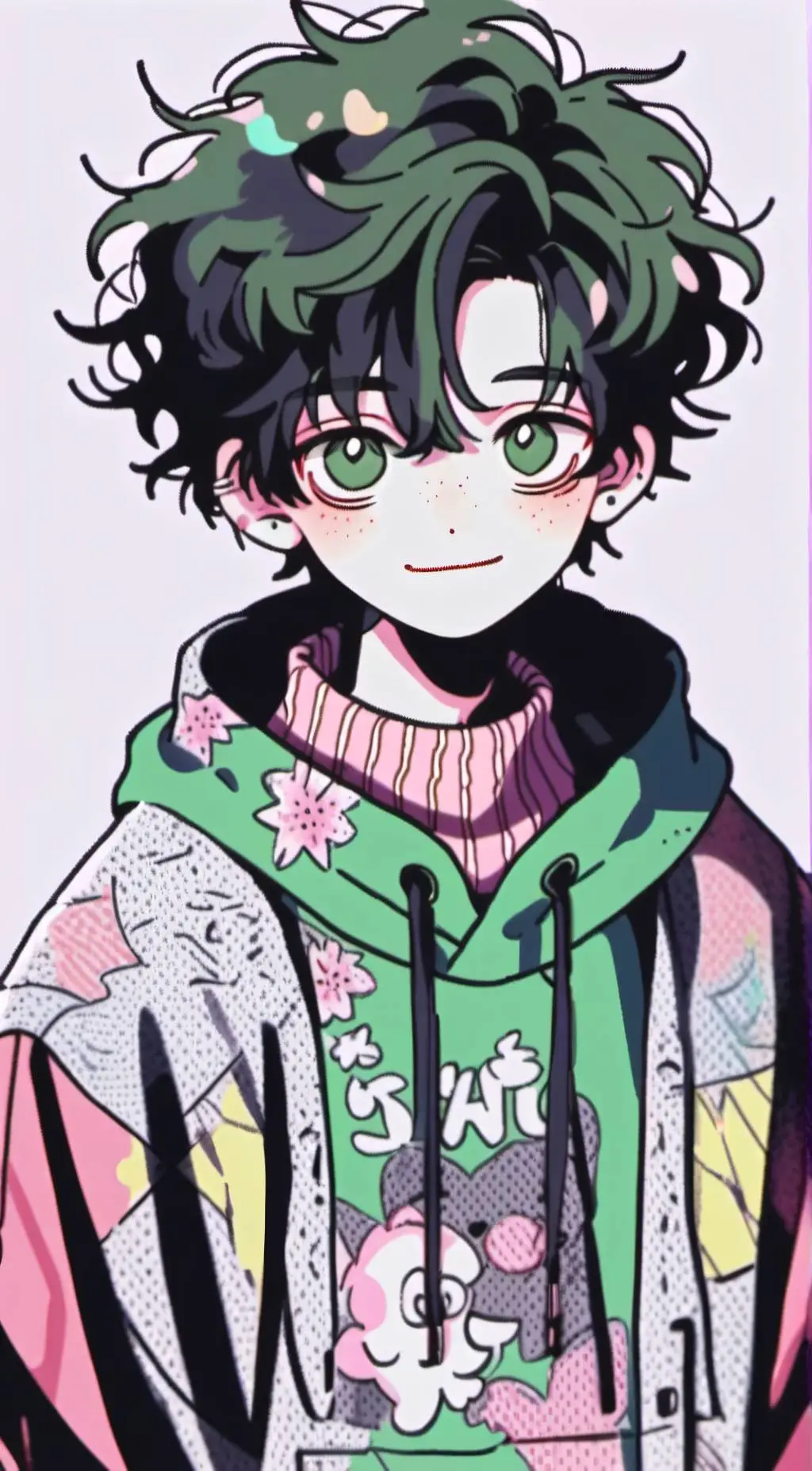 ai character: deku💚 background