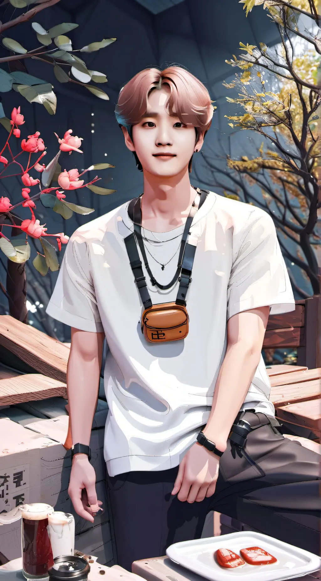 ai character: Han jisung😍 background