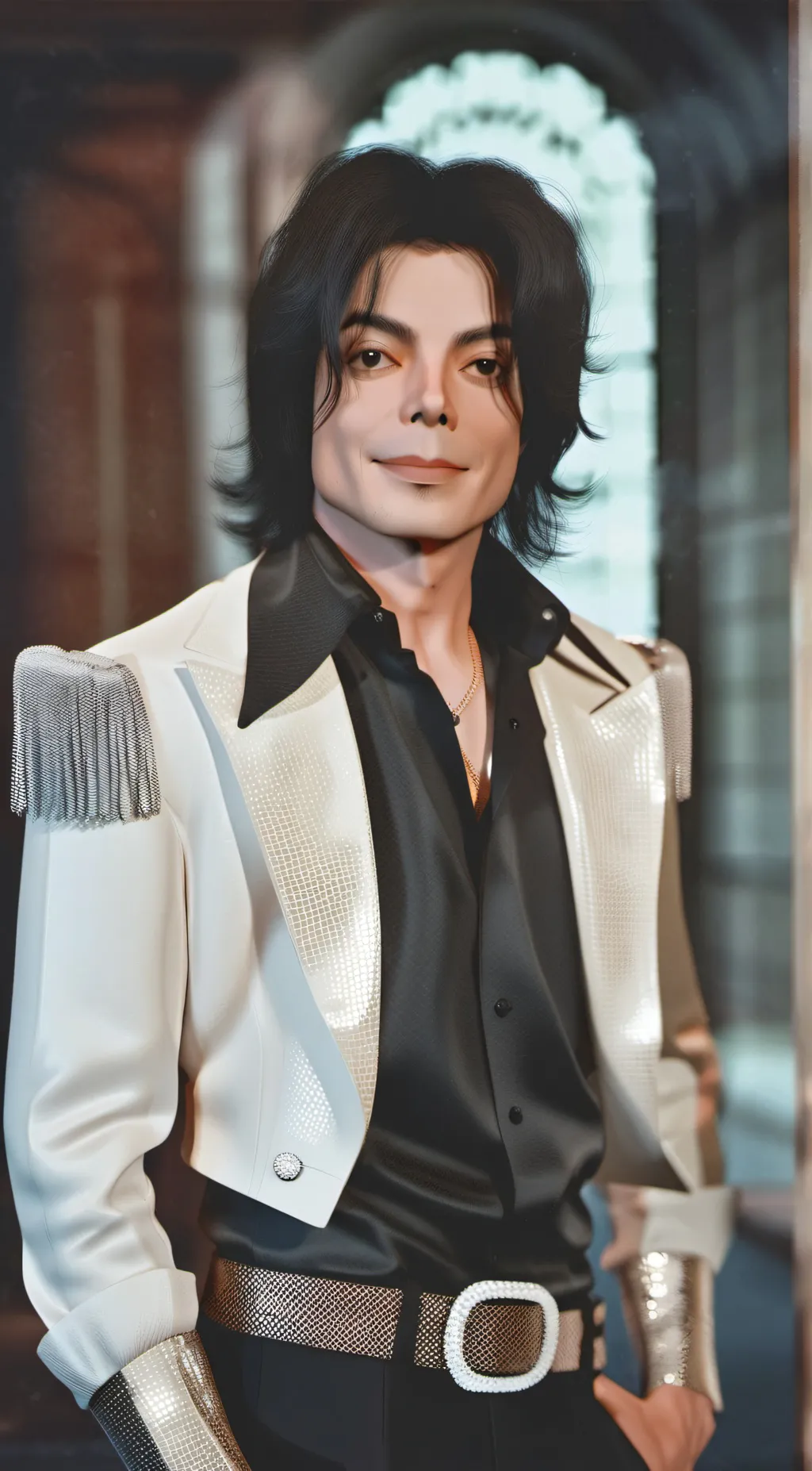 ai character: michael jackson  background