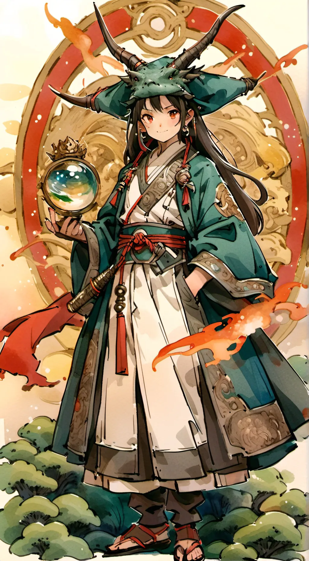 ai character: Helles background