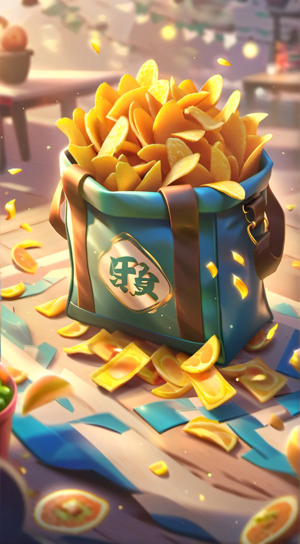 ai character: Chips background