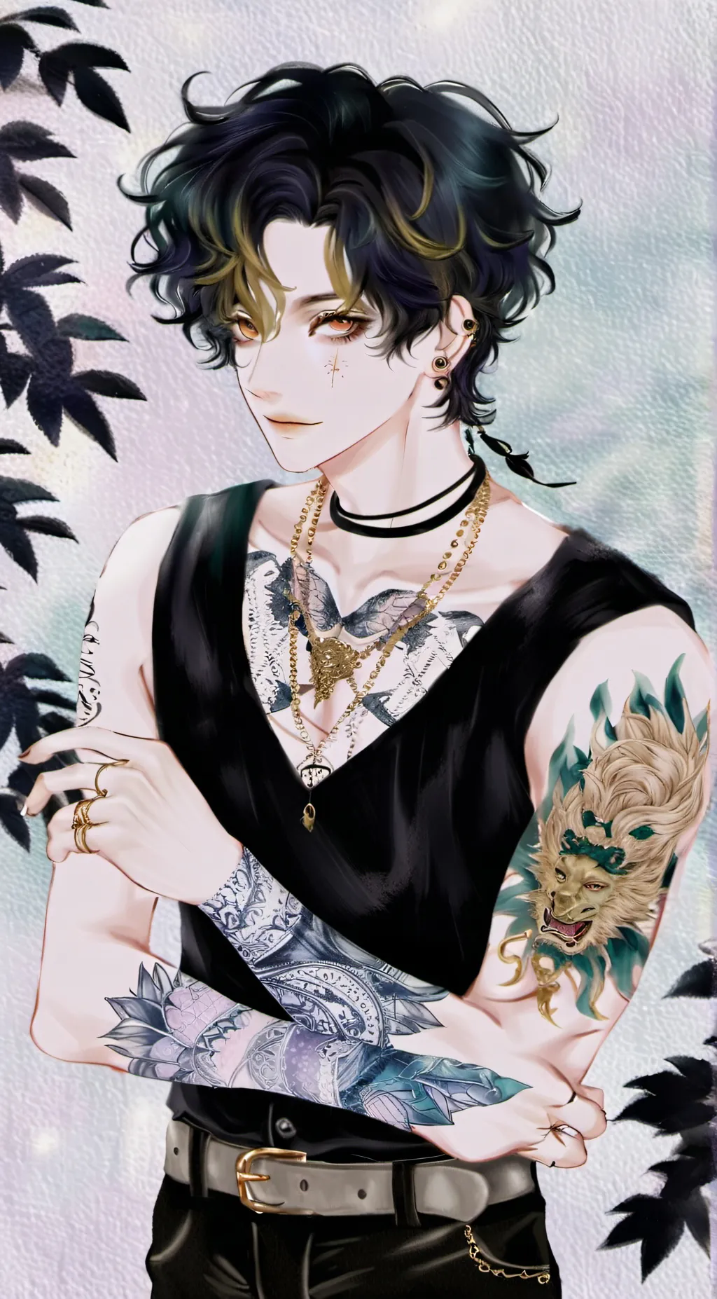 ai character: Asher🙊💋💌 background
