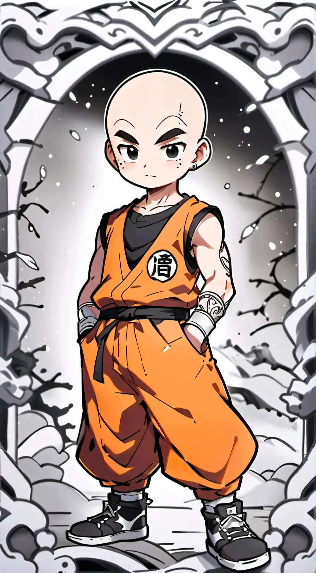 ai character: Krillin background