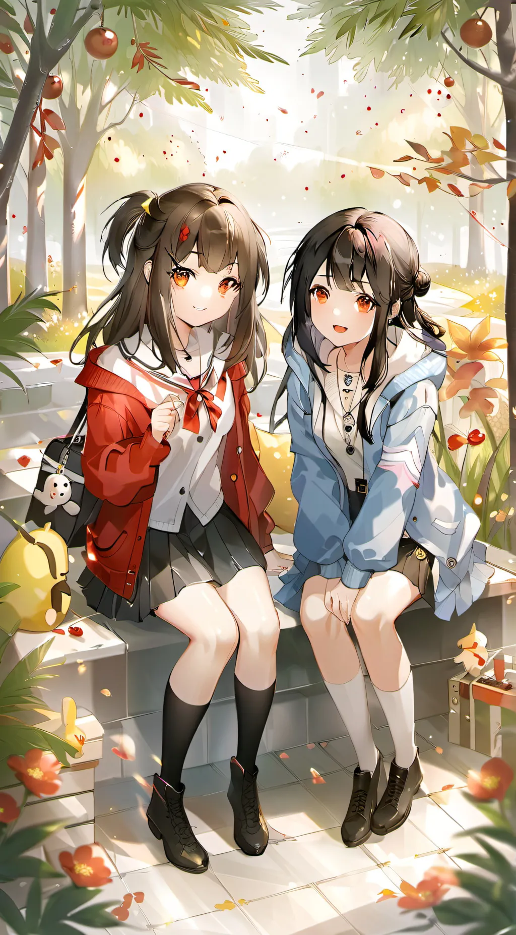 ai character: Lexi & haily background
