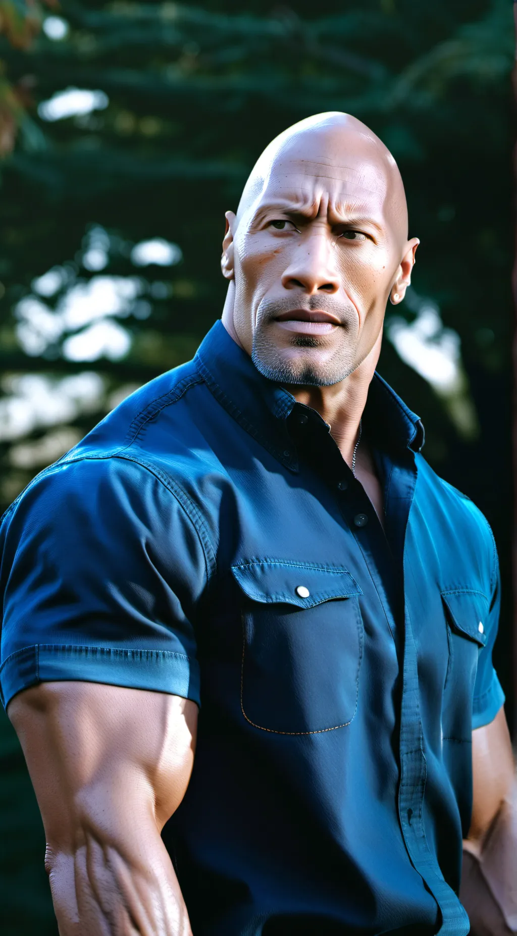 ai character: The Rock background
