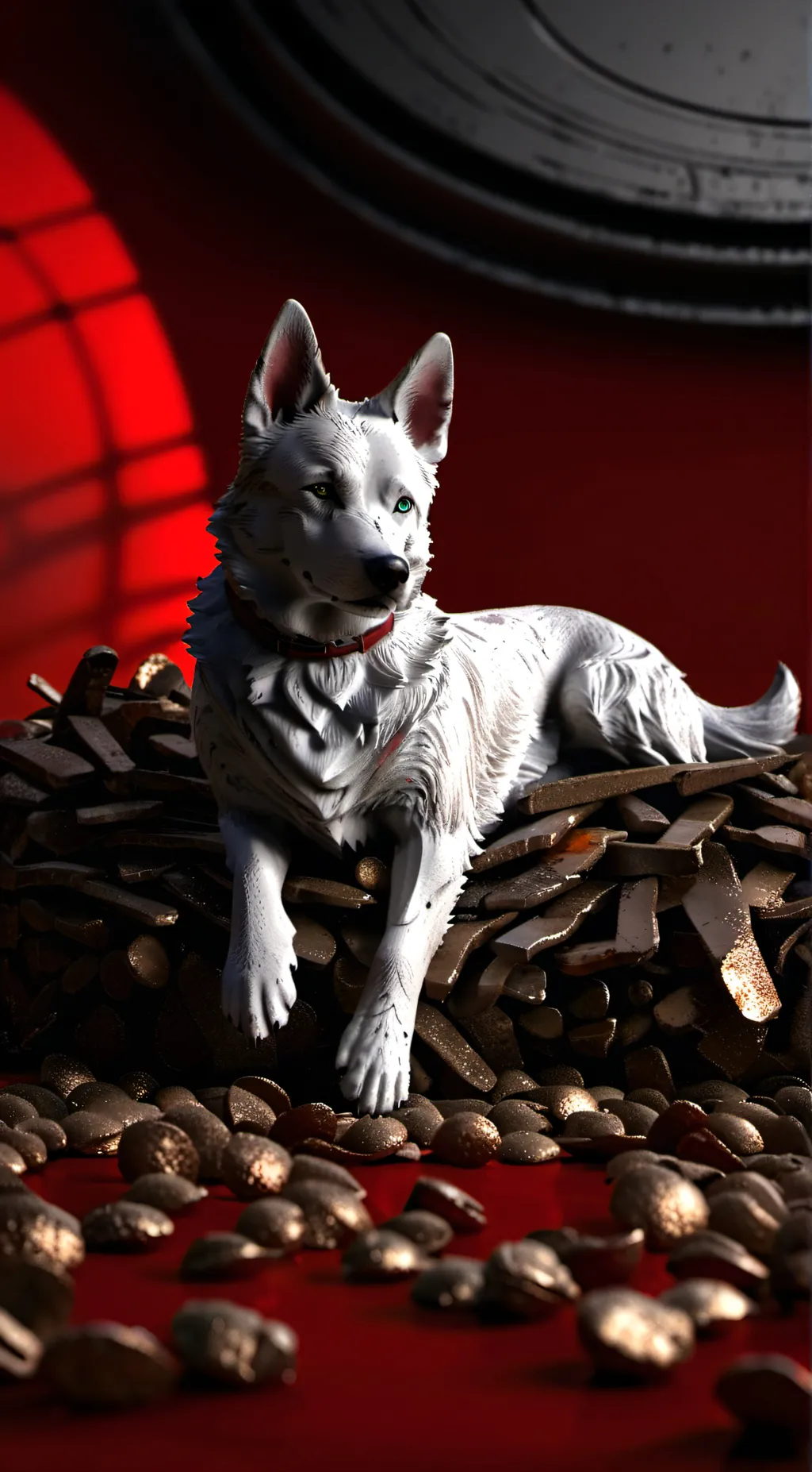 ai character: dog  background