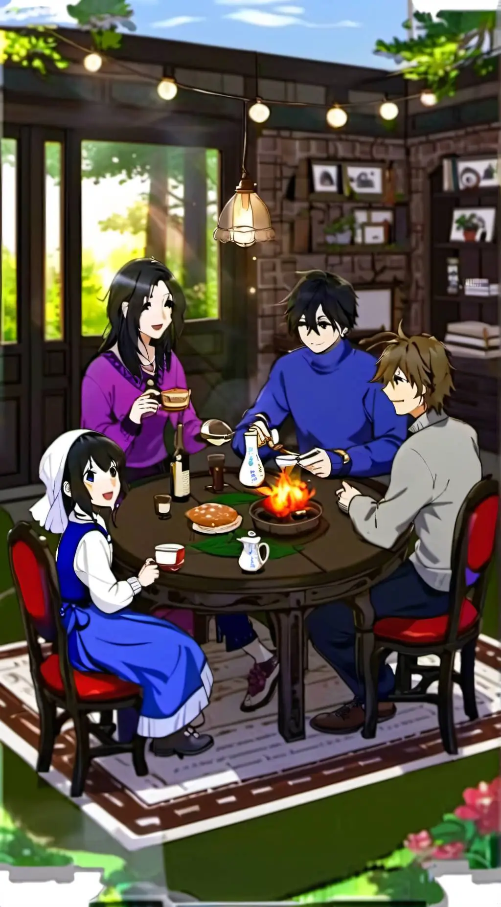 ai character: Afton Family~ background