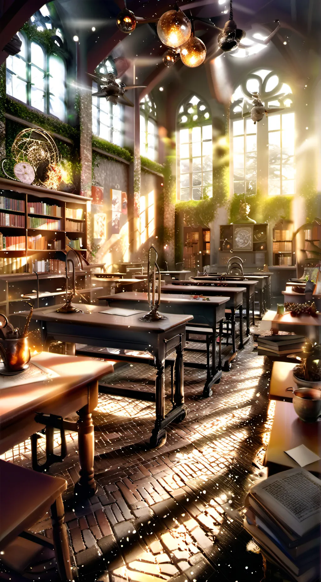 ai character: Magic School background