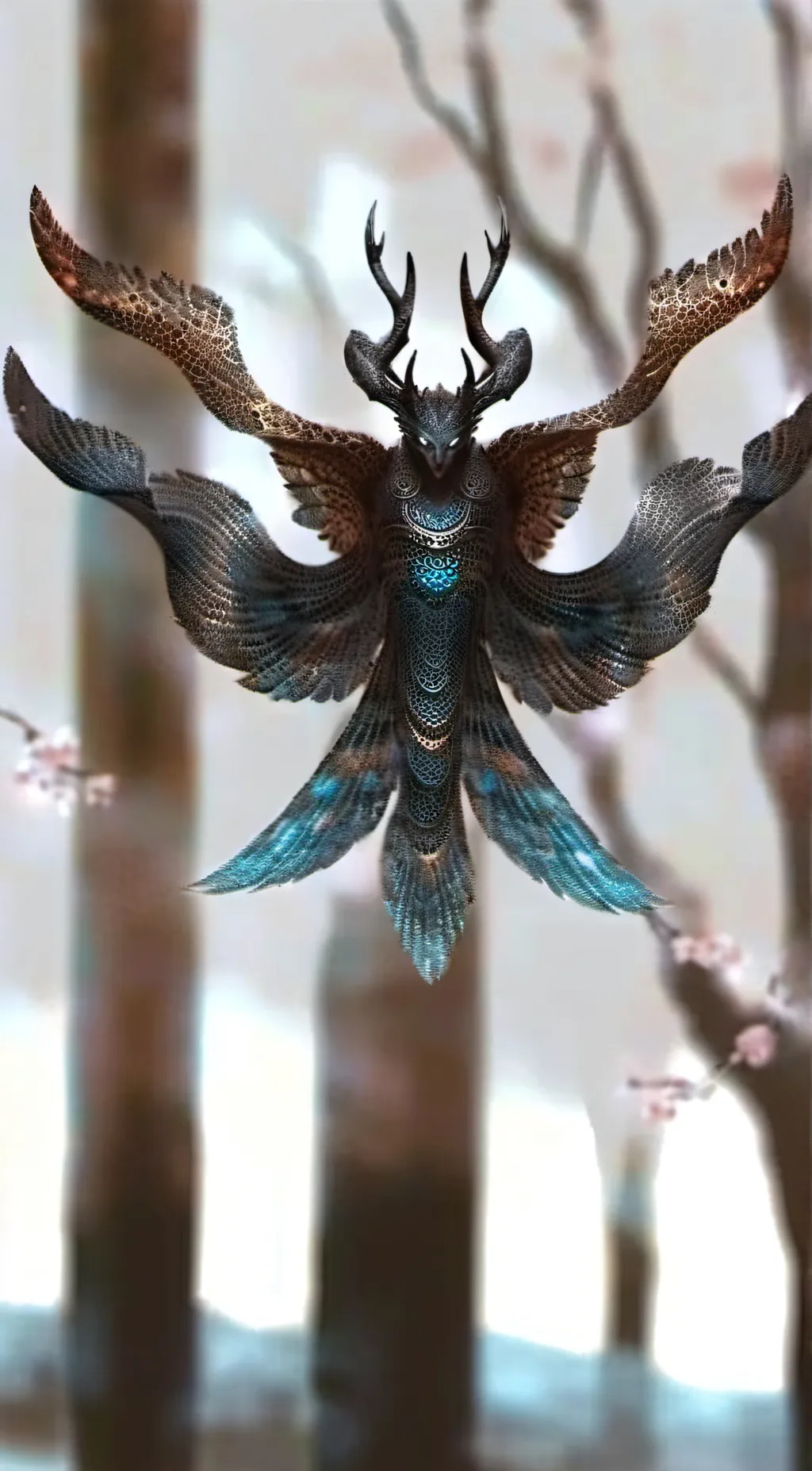 ai character: Female wendigo background