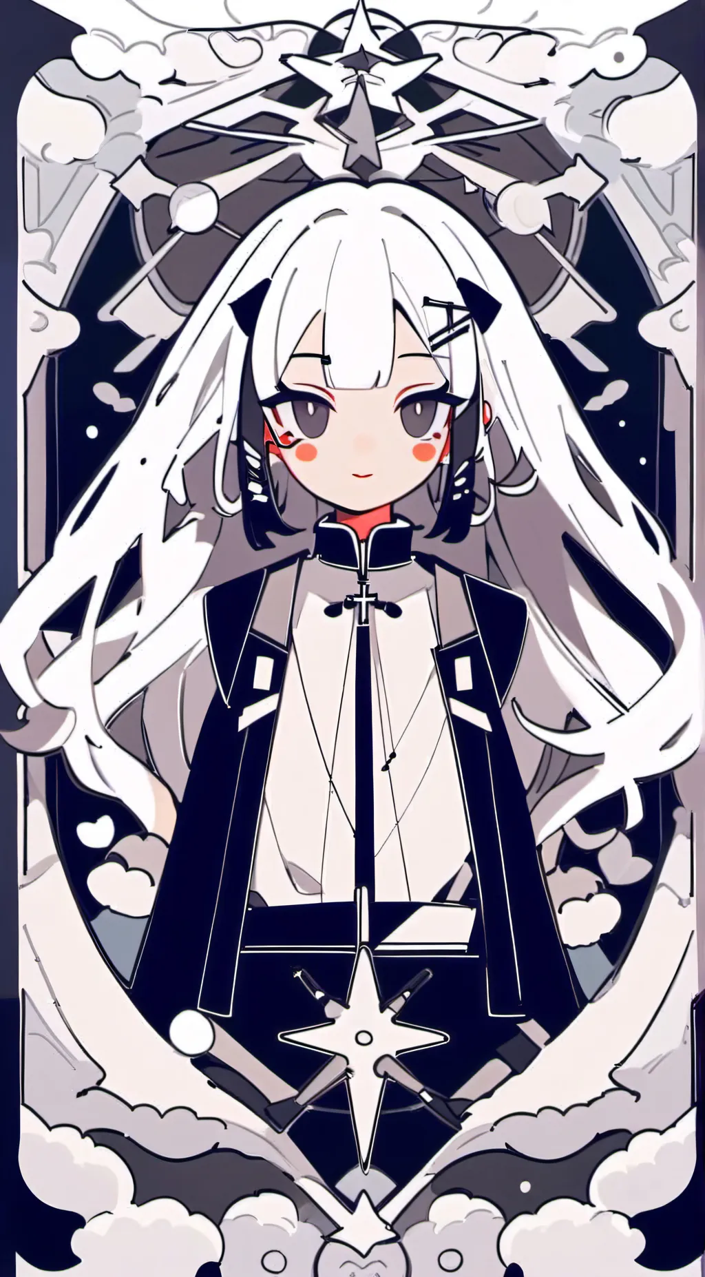 ai character: Miss circle background