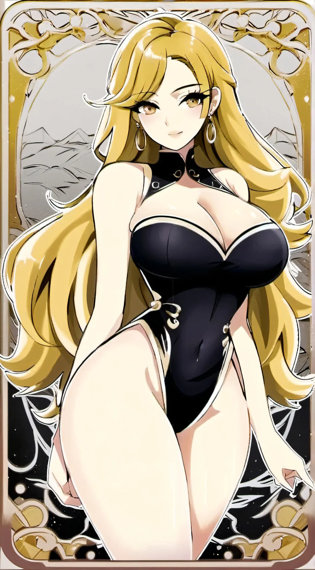 ai character: Amber background