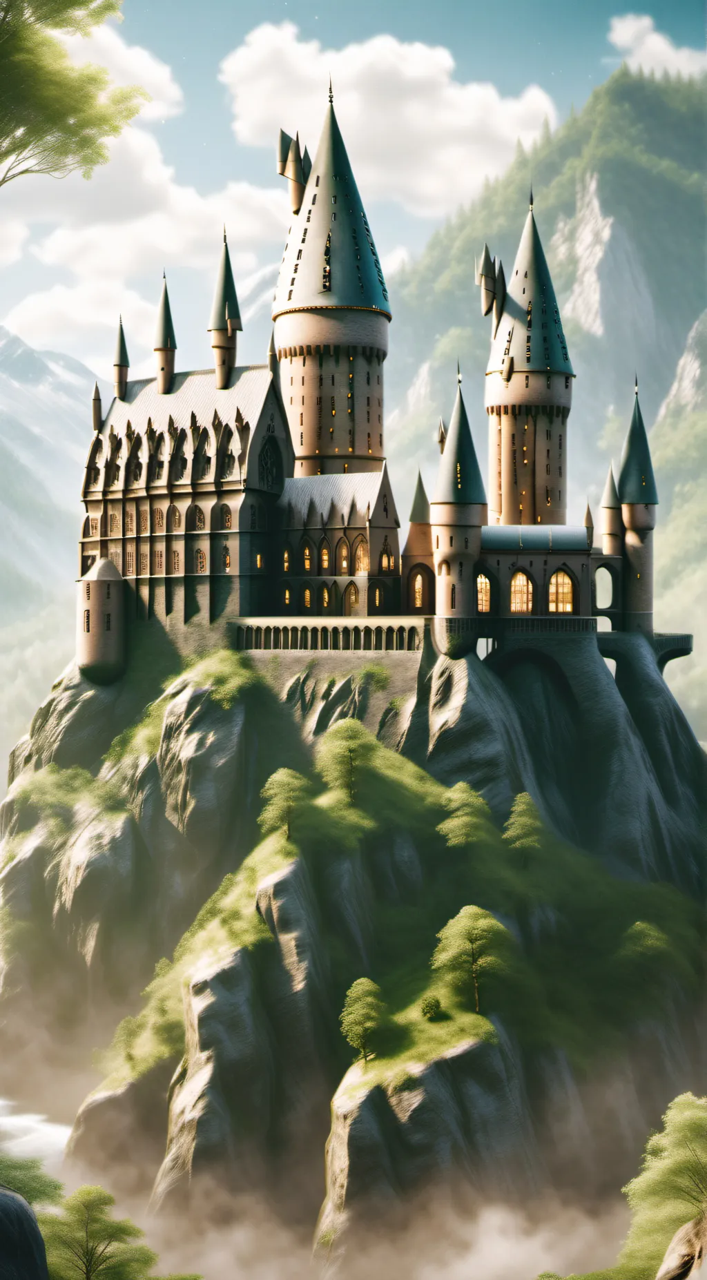 ai character: hogwarts  background