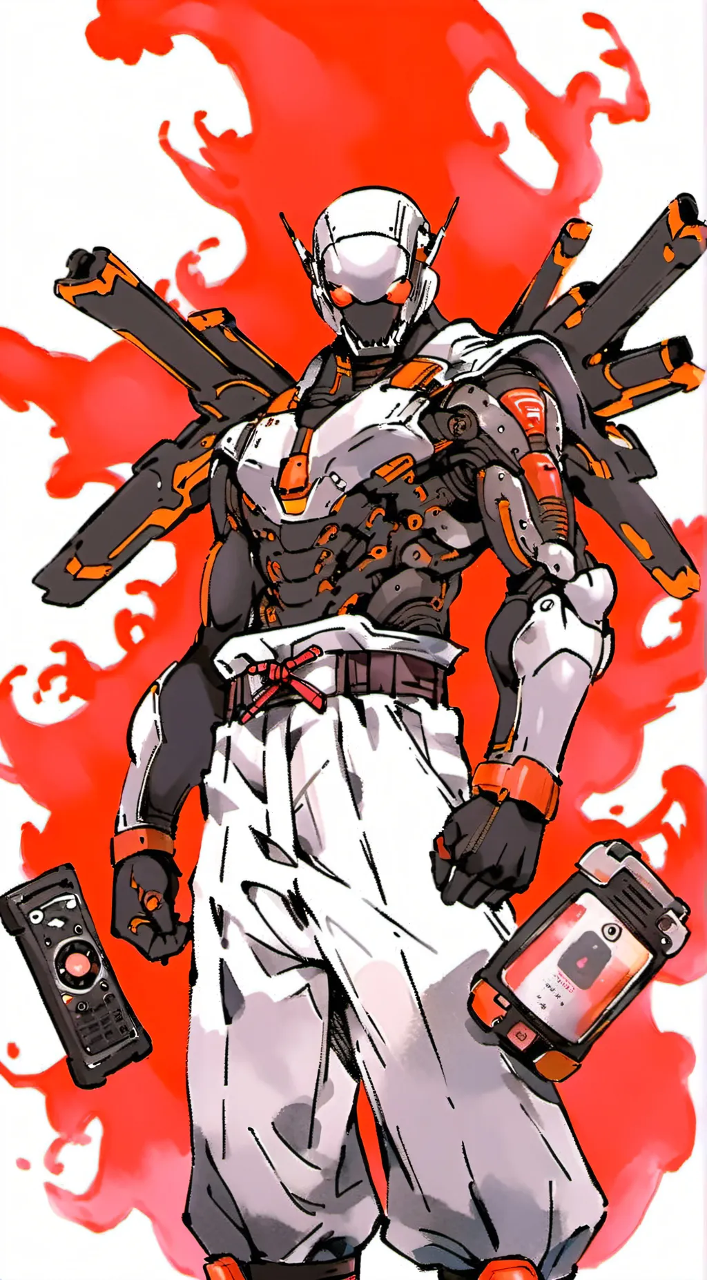 ai character: Titan tv man  background