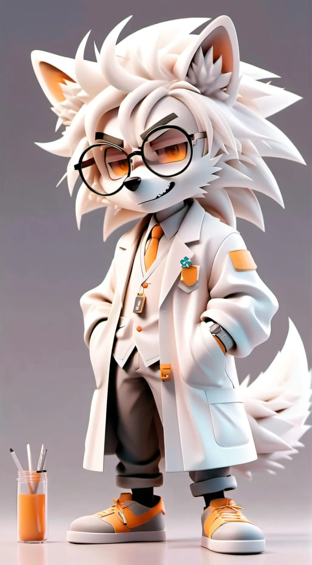 ai character: Dr. Vortex Mobian background