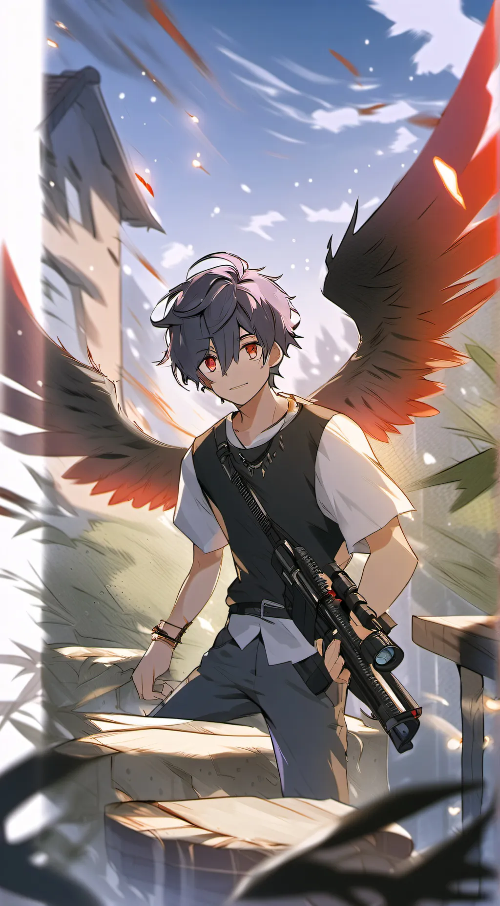 ai character: Angelo  background