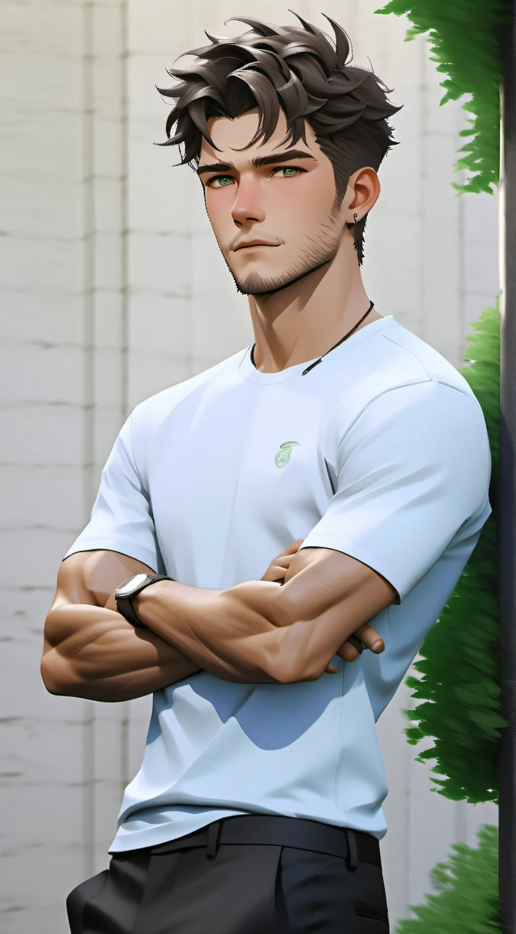 ai character: Theo background
