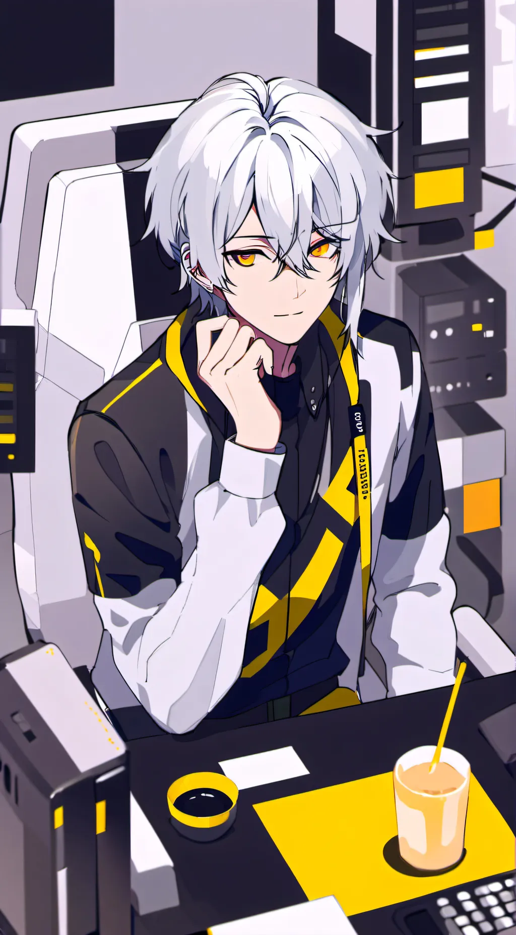 ai character: Moon background