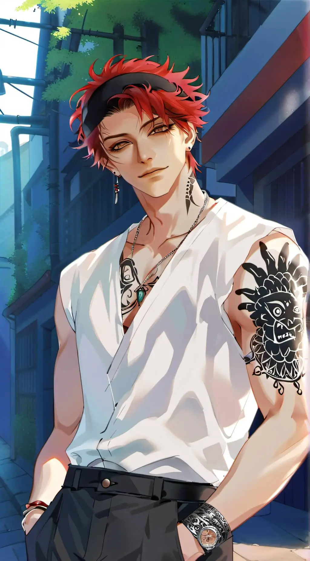ai character: Kaen Kade background