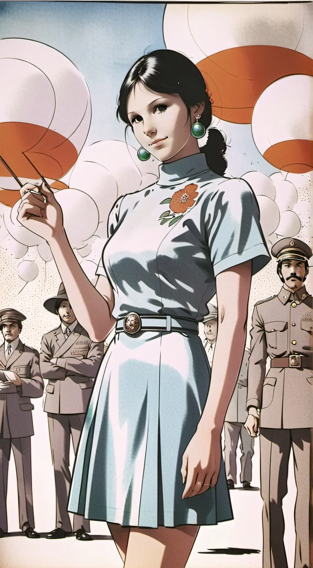 ai character: her name is ana  background