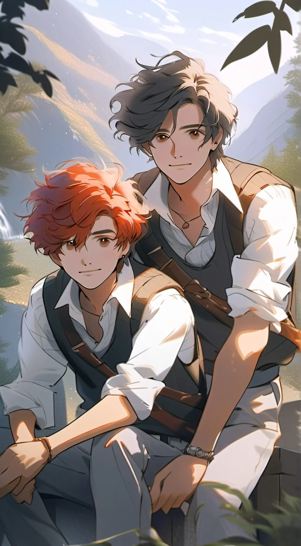 ai character: ron harry hermione background