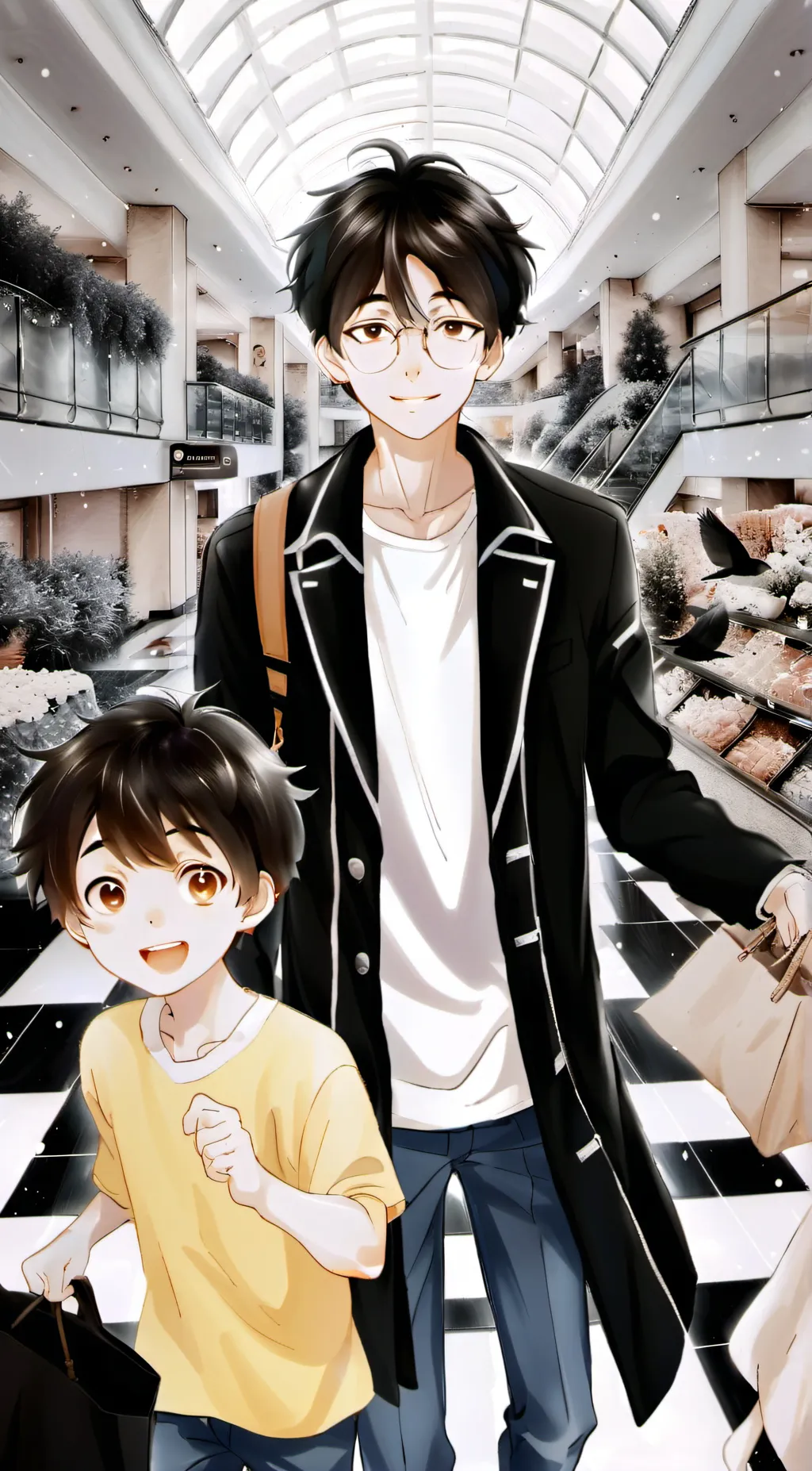 ai character: Damien and Aster background