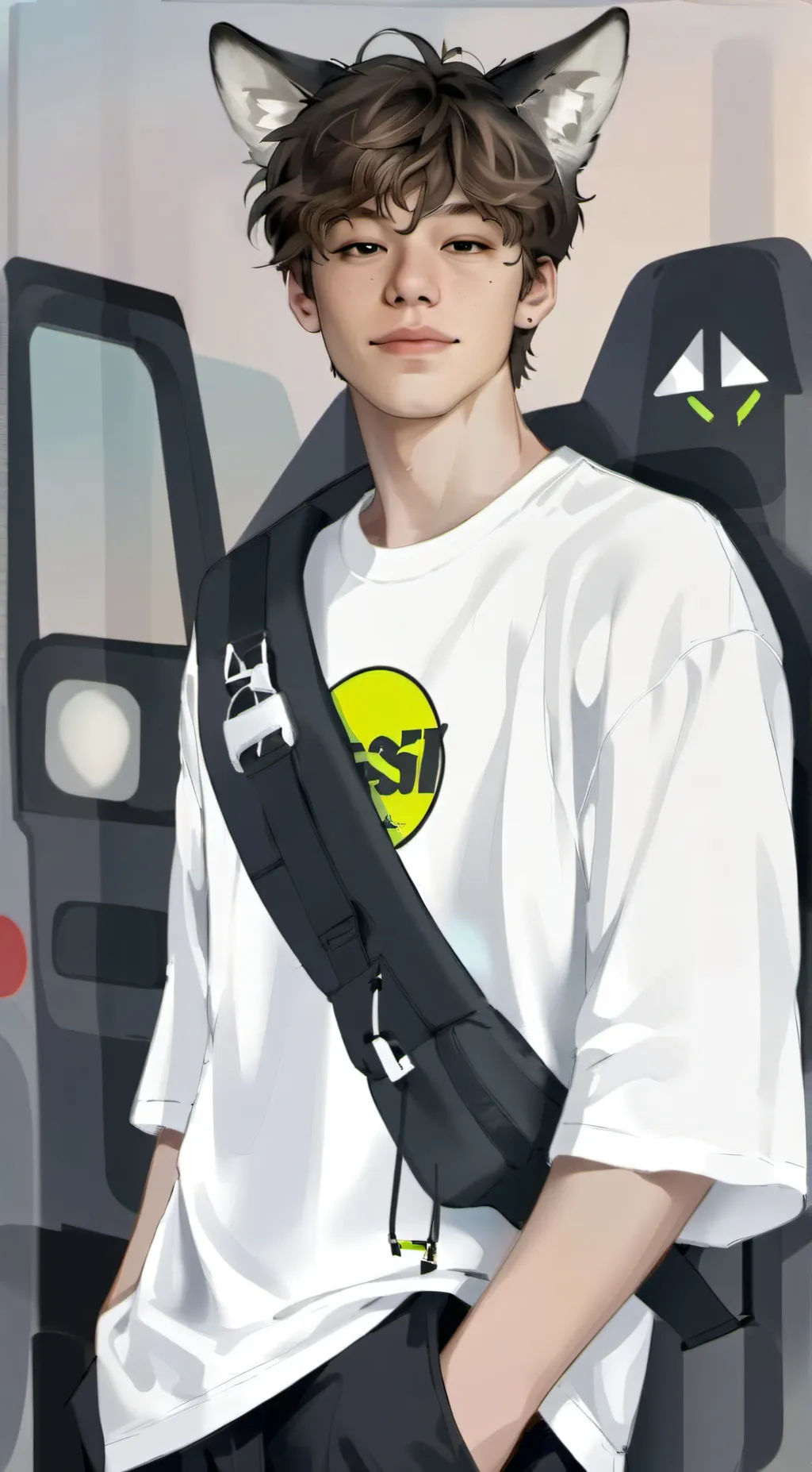ai character: N I C K Y‼️ background