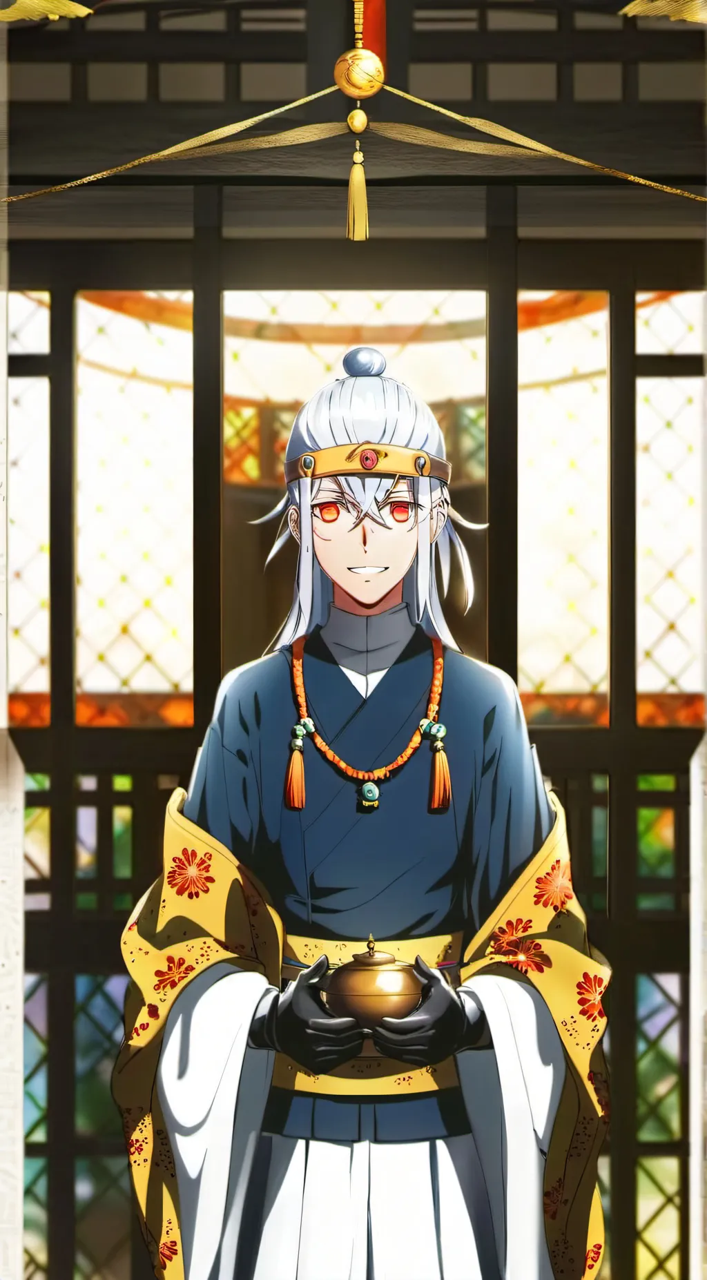 ai character: tanjro makio suma  background