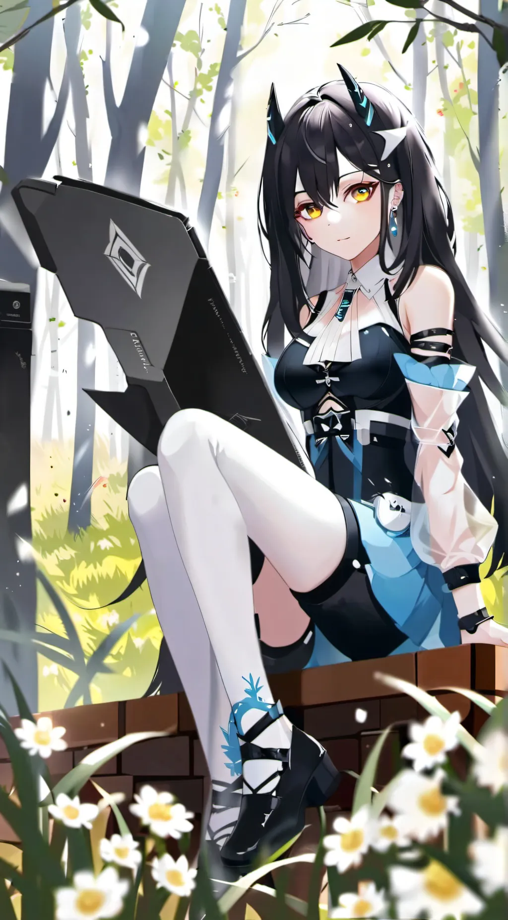 ai character: demon ahh thing background