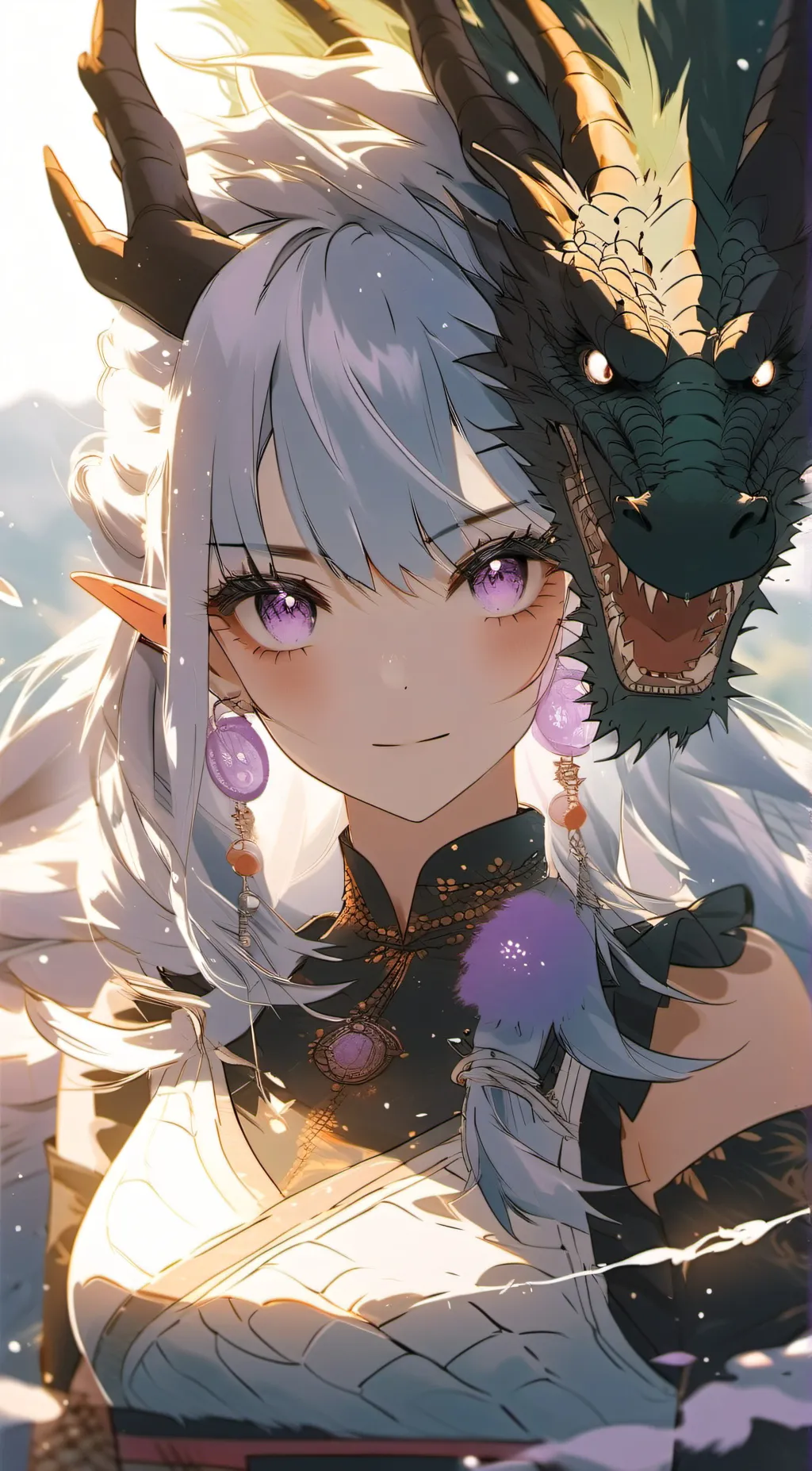 ai character: Amber background